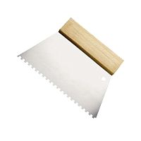 Шпатель зубчатый нержавеющий 180 мм В2 HARDY (0825-661802)