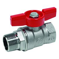 Кран шаровый латунный МР бабочка GIACOMINI