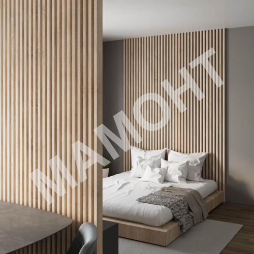 Интерьерная рейка МДФ STELLA Ривьера Дуб Сонома 40 x 30 x 2700 мм - Фото 5