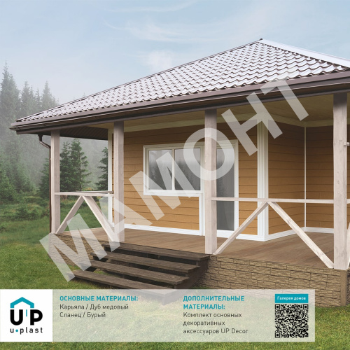 Фасадная панель Ю-Пласт Hokla S-Lock КАРЬЯЛА Дуб медовый - Фото 2