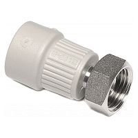 Переход с металлической вставкой и накидной гайкой Wavin Ekoplastik