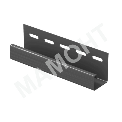 J-планка Ю-Пласт 3 м, Графитовый