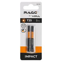 Биты "звездочки" TORX-25 50мм торсионные (2 шт.) RAGE by VIRA (554148)