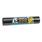 Мешки для мусора 120 л "Е-Ромашка" черные, Ромашка (рулон 10 шт.)
