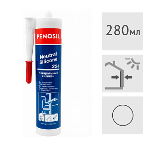 Силиконовый герметик Penosil Neutral Building Silicone 324/327 нейтральный прозрачный, 280 мл