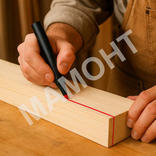 Маркер строительный красный Motive (100112)