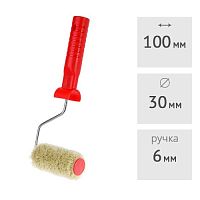 Валик "STARTEX" 100 мм с ручкой (ворс 12 мм) STARTUL PROFI (ST0204-10R)