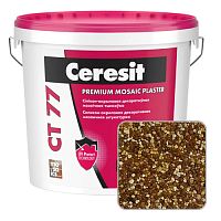 Штукатурка мозаичная силикон-акриловая Ceresit CT 77, SIERRA 7, 25 кг