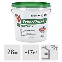Шпатлевка готовая финишная DANOGIPS SuperFinish, 28 кг