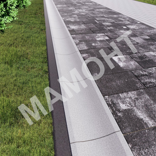 Лоток водоотводный бетонный 500 х 160 х 60 мм (до 5% колотые) - Фото 2