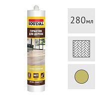 Акриловый герметик для дерева Soudal ПАРКЕТ ЛАМИНАТ сосна, 280 мл