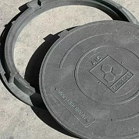 Люк канализационный композитный легкий Sandcore A15 серый