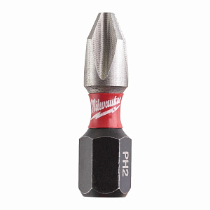 Биты крестообразные PH2 25 мм (25 шт.) Shockwave Impact Duty Milwaukee (4932430853)