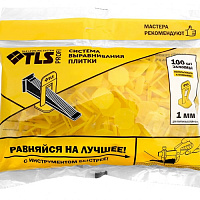 Зажим (клипса) 1,0 мм для системы выравнивания плитки TLS (100 шт.)