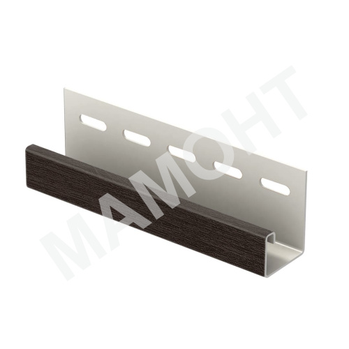 J-планка Ю-Пласт 3 м, Орех темный