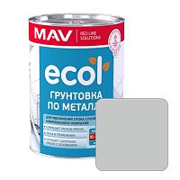 Грунтовка MAV ECOL по металлу (ГФ-021) светло-серая,  1 л