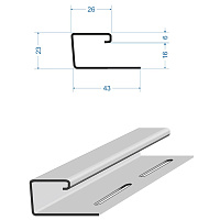 J-профиль Docke PREMIUM 3м, графит