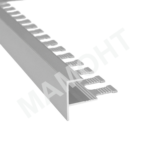 Уголок для плитки алюминиевый Profiling ПФ-10 серебро 2,7 м