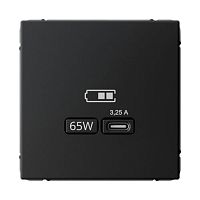 Розетка Systeme Electric ARTGALLERY USB Type-C, карбон