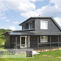 Фасадная панель Ю-Пласт Stone House КИРПИЧ Графитовый