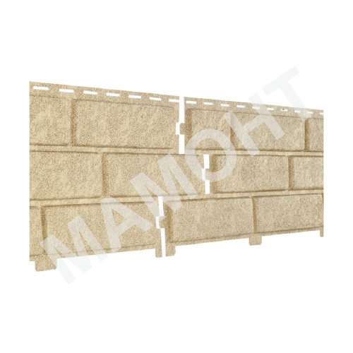 Фасадная панель Ю-Пласт Stone House КИРПИЧ Песочный