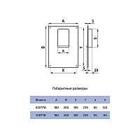 Площадка торцевая для плоских каналов вертикальная ERA