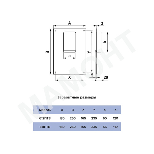 Площадка торцевая для плоских каналов вертикальная ERA - Фото 2