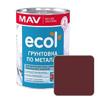 Грунтовка MAV ECOL по металлу (ГФ-021) красно-коричневая,  1 л