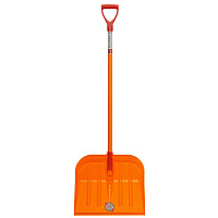 Лопата снеговая из поликарбоната 475 мм с алюминиевым черенком ЭТАЛОН ORIGINAL