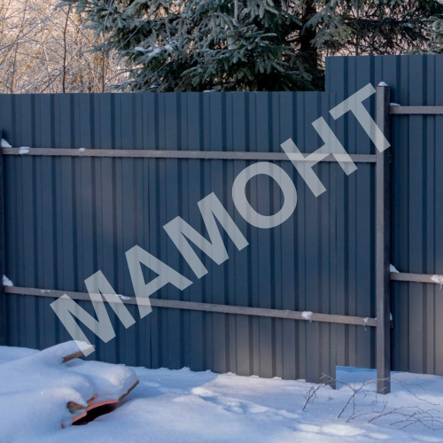 Профнастил МП-20 А 2 х 1,15 м (RAL 7024, графит) 0,45 мм