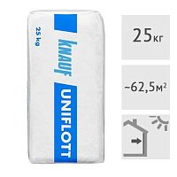 Шпатлевка гипсовая для заделки стыков ГКЛ Knauf Uniflot, 25 кг