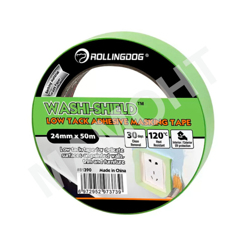 Лента малярная Rollingdog WASHI-SHIELD 24 мм x 50 м, серия Professional (81390)