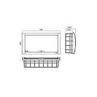 Бокс встраиваемый на 18 модулей Viko