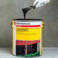 Мастика Aquamast для гидроизоляции фундаментов битумная холодная, 10 кг