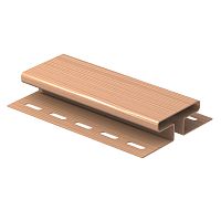 Соединительная планка Ю-Пласт 3 м, Classic Корабельный брус Розовый