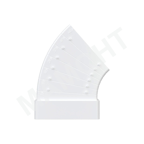 Колено горизонтальное разноугловое для плоских каналов ERA - Фото 4