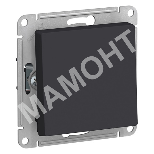 Выключатель Systeme Electric ATLASDESIGN 1-клавишный перекрестный, карбон