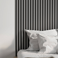 Интерьерная рейка МДФ STELLA Милана Black Edition 20 x 30 x 2700 мм