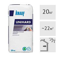 Шпатлевка гипсовая высокопрочная Knauf Unihard, 20 кг