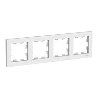 Рамка Systeme Electric ATLASDESIGN 4-постовая, белый