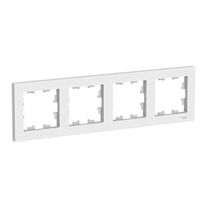 Рамка Systeme Electric ATLASDESIGN 4-постовая, белый