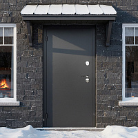 Дверь АРКТИК ЭКО Букле графит / Сканди Промет