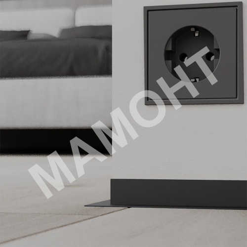 Микроплинтус L щелевой Profiling 2,7 м черный матовый (7 пружин в комплекте) - Фото 2