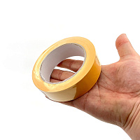 Лента малярная ПВХ желтая рифленая 30 мм х 30 м, UV14 МАМОНТ