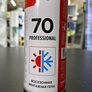Пена монтажная ТЕХНОНИКОЛЬ 70 PROFESSIONAL профессиональная всесезонная, 1000 мл