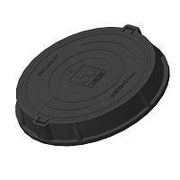Люк канализационный композитный Sandcore В125 черный