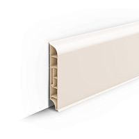 Плинтус напольный округлый 80 мм 2,2 м Ideal Дюра, 033 Кремово-белый