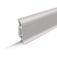 Плинтус напольный Ideal Классик 186 Алюминий