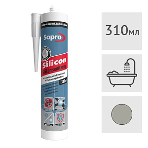 Силиконовый герметик Sopro 209 (71) пепельный, 310 мл