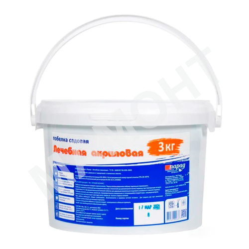 Побелка садовая Парад Лечебная акриловая, 3 кг